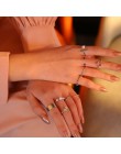 HZ 2019 nowa przesada Vintage metaliczny wielowarstwowy krawat 6 sztuk/zestaw modne pierścionki fajne złote srebrne pierścionki 