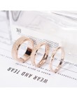 YUN RUO różowe złoto kolor matowy palec serdeczny dla kobiety mężczyzna biżuteria ślubna stal nierdzewna 316L najwyższej jakości