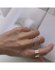 HZ 2019 nowa przesada Vintage metaliczny wielowarstwowy krawat 6 sztuk/zestaw modne pierścionki fajne złote srebrne pierścionki 