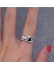 Modyle nowy 2 sztuk/zestaw Waterdrop zestaw pierścieni ślubnych gruszka Cut Cubic Zironia Micro Pave pierścionek zaręczynowy dla