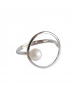 SHANICE minimalistyczna biżuteria 925 srebro prosty geometryczny pierścionek koralik pierścionki otwarte dla kobiet Girls Party 