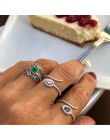 ZHOUYANG pierścienie dla kobiet unikalny w kształcie węża Multicolor kropla wody cyrkon 2 kolor regulowany otwarty pierścień biż