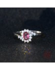 Oryginalna 925 Sterling Silver Rings dla kobiet elegancka owalna cięta sześcienna cyrkonia biżuteria ślubna rozmiar pierścionka 