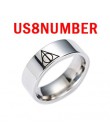 Harry insygnia śmierci trójkąt okulary pierścień magiczny kamień ściegu urok srebrne złote pierścienie dla kobiet mężczyzn biżut