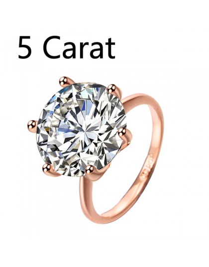 MOONROCY srebrny cyrkonia kryształ obietnica obrączki dla kobiet 5 karatowe akcesoria dla panny młodej biżuteria Drop Shipping p