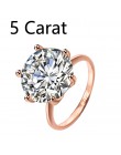 MOONROCY srebrny cyrkonia kryształ obietnica obrączki dla kobiet 5 karatowe akcesoria dla panny młodej biżuteria Drop Shipping p