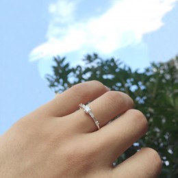 ZHOUYANG pierścień dla kobiet zwięzły styl cyrkonia 3 kolor zaręczynowy obrączka biżuteria prezent dla dziewczyny przyjaciel KCR