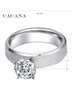 CACANA stalowe pierścienie ze stali nierdzewnej dla kobiet cekiny z CZ spersonalizowana moda biżuteria hurtowych nr R12