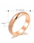 Wysokiej jakości różowe złoto kolor 5mm markowe pierścionki dla kobiet mężczyzn miłośników ślubu pierścionki różowe złoto biżute
