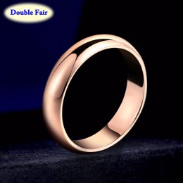 DWR049 najwyższej jakości klasyczne anty alergii 18krgp pierścienie dla mężczyzn i kobiet mody marki proste Style biżuteria Anel