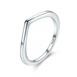 WOSTU 2019 Hot 100% 925 Sterling Silver Shimmering życzenie wieżowych Ring Finger dla kobiet moda oryginalna biżuteria prezent X