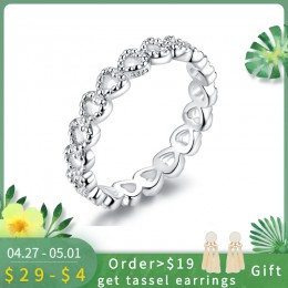 WOSTU 925 sprzedaży srebrny wieżowych na zawsze serce miłość pierścienie dla kobiet oryginalny marka moda pierścień luksusowa bi
