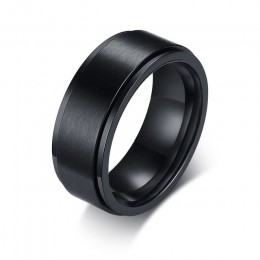 Spersonalizowany podstawowy pierścień obrotowy męskie marki ślubne stal nierdzewna obrotowy 6mm 8mm męski Anel stylowy Punk Alli