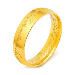 Innopes the Hobbit ring magiczna litera władca jednego pierścienia złoto czarne srebrne męskie stalowe pierścienie ze stali nier