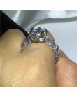 Choucong Vintage Flower obietnica Ring Finger 925 srebro AAAAA cz obrączka obrączki dla kobiet Party biżuteria