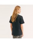 Jastie Vintage koszulka z nadrukiem O-Neck z krótkim rękawem lato bluzki Boho Chic Casual kobiety Top 2019 odzież damska t-shirt
