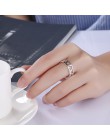 Moda biżuteria srebrna 925 srebrne pierścionki piękne pierścienie dla kobiet dziewczyn pierścień prezenty (rozmiar 6,7, 8,9)