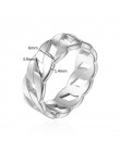 Najwyższa jakość unikalna konstrukcja klucz głowy nieograniczony wzór połączenia pierścień ze stali nierdzewnej dla kobiety 3 ko