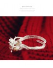 Romantyczny styl 925 srebro kwiat pierścienie dla kobiet moda regulowane antyczne pierścienie joyas de plata panie prezenty