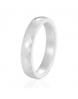Nowy 4mm jasnoróżowy czarny biały piękna ręka Cut pierścień ceramiczny na bluzka kobieca wysokiej jakości biżuteria bez zadrapań