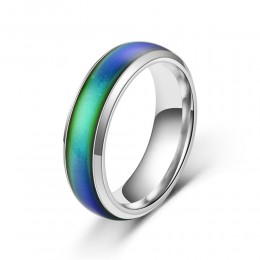 Klasyczna temperatura zmiana koloru ekskluzywny pierścionek gorąca sprzedaż biżuteria inteligentne pierścienie przebarwienia naj
