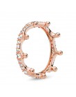 Boosbiy 5 kolor nowa marka modowa Cubic cyrkon księżniczka korona damski pierścionek dla kobiet biżuteria na prezent zaręczynowy