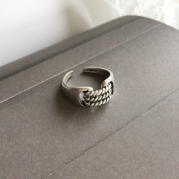 HZ Hip Pop Vintage srebrny metalowy punkowy łańcuszek krzyż otwarte pierścienie pas projekt klamry pierścienie dla kobiet mężczy