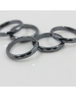 Moda stopień AAA jakość 4 mm szerokość szlifowane pierścienie hematytu (1 sztuka) HR1001