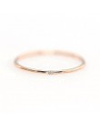 Double Fair 2019 minimalne cyrkonią pierścienie dla kobiet prezent 3 kolor 1mm w pełni z okrągłych cienkie, modne biżuteria pier