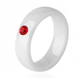 Moda kobiety pierścienie ceramiczne z błyszczącą obrączka kryształowa szerokość 6mm kolorowe Rhinestone ceramiczne dla kobiet mę