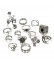 Hurtownie 100 sztuk/partia Assorted Diy czechy Vintage srebrny kwiat palec pierścionki dla kobiet Party prezent biżuteria pierśc
