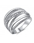Marka roxi kobiety pierścień różowe złoto kolor Finger obrączki dla kobiet obrączki anillos biżuteria do ciała rozmiar 6 7 8 9 1