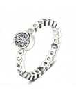 OCTBYNA oferta specjalna kolor srebrny Pan palec serdeczny wieżowych strona oryginalny pierścionek dla kobiet zaręczyny biżuteri