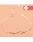 925 srebro Charm bransoletka dla kobiet dziewczyn luksusowa marka serce piękny śliczny Anklet biżuteria Pulseras Mujer