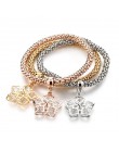 LongWay Vintage Designer austriackie kryształy złoty kolor urok drzewo życia bransoletki łańcuch popcorn biżuteria dla kobiet SB