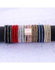 Moda bransoletka ze strasami magnetyczna bransoletka 7 kolorów opcjonalnie wielowarstwowe bransoletki biżuteria dla kobiet urok 