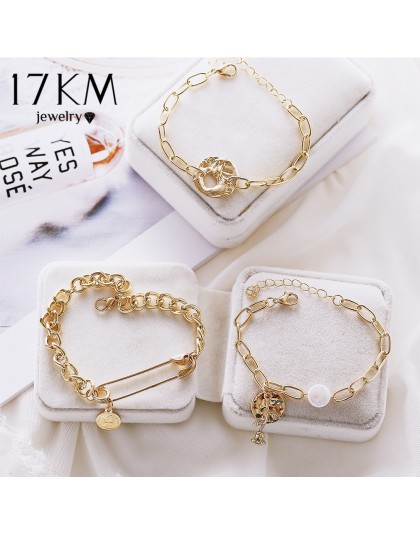 17KM nowy projekt złoty spinacz monety papierowe bransoletki dla kobiet BOHO 2019 bransoletki bransoletki Femme biżuteria akceso