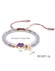 Modna bransoletka ręcznie robione kolory naturalny kamień prosta bransoletka Charm 4MM bransoletka z koralików z kamieniem wisio