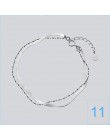 Trusta 100% 925 Sterling Silver moda damska biżuteria podwójna warstwa bransoletka z koralików 16cm na prezent dziewczyny Lady D