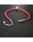 ROXI austriackie okrągłe kryształowe wiszące bransoletki dla kobiet czerwona nić linka Trendy bransoletki bransoletki femme biżu