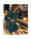 RUGOD 2019 nowy wąski sweter sukienka moda seksowna tunika dzianiny kobiety sukienka Auturm winter warm sukienki ołówkowe vestid
