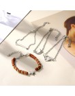 VKME modna bransoletka z koralików i bransoletka damska czeska regulowana wielowarstwowe srebro bransoletka czeska biżuteria