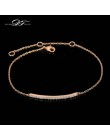 Cyrkonia Micro Pave modne bransoletki i Bangles dla kobiet Rose kryształ w złotym kolorze cyrkonia biżuteria pulseras DWH126