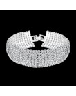 Mecresh kryształowe ślubne bransoletki dla kobiet Rhinestone afryki druhna bransoletki 2019 na ślub bal biżuteria prezent na boż