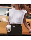TWOTWINSTYLE Casual damska koszulka na ramiączkach O Neck bez rękawów luźna Ruched Streetwear kamizelka dla kobiet modna odzież 