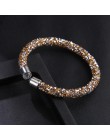 2018 prosty mankiet kobiety biżuteria 1 strand kryształowa bransoletka Bangle Tiny kryształowe kamienie Charm Fit Rhinestone kry