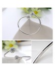 XIYANIKE 925 Sterling Silver New Arrival bransoletki geometryczne duży stras regulowana bransoletka dla kobiet biżuteria ślubna 