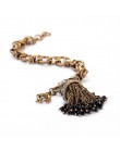 KISS ME Factory 2019 Antique złoty kolor Tassel bransoletka biżuteria moda Charm bransoletki bransoletki dla kobiet