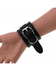 KMVEXO 2020 nowych moda Sexy Harajuku Handmade Gothic punkowa skórzana bransoletki kobiety mężczyźni Metal o-round Bangle Party 