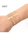 ZMZY Gold Slim bransoleta ze stali nierdzewnej kolorowe ogniwo łańcucha cienkie Charm bransoletki dla kobiet moda kobiety/biżute